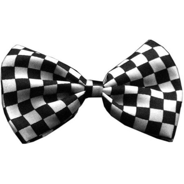 Unconditional Love Dog Bow Tie Checkered Black UN742900